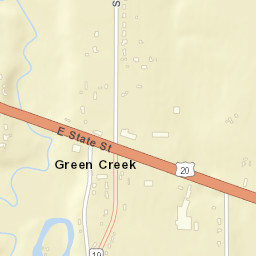 Green Creek Ohio Street Map