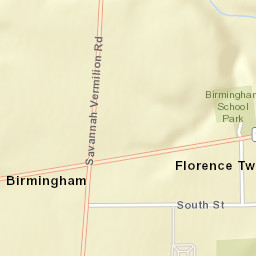 Birmingham Ohio Street Map