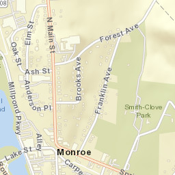 Monroe New York Street Map