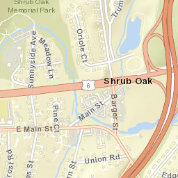 Shrub Oak New York Street Map