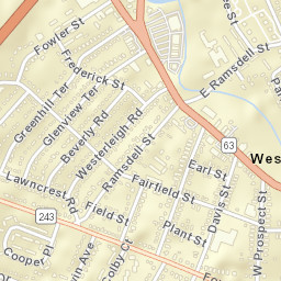 West Hills Connecticut Street Map