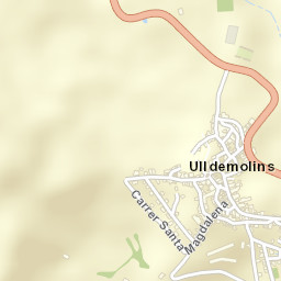 Ulldemolins Street Map