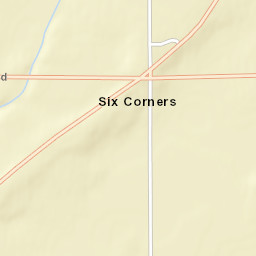 Six Corners Ohio Street Map