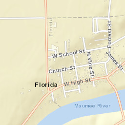 Florida Ohio Street Map