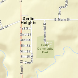 Berlin Heights Ohio Street Map