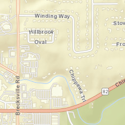 Brecksville Ohio Street Map