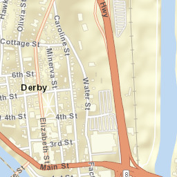Derby Connecticut Street Map