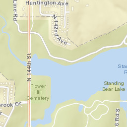 Papio Lake 16 Road South Omaha NE Street Map