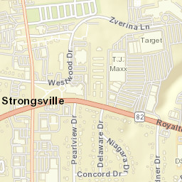 Strongsville Ohio Street Map
