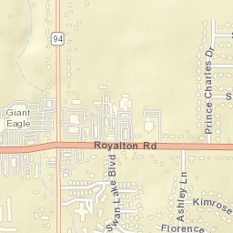 North Royalton Ohio Street Map