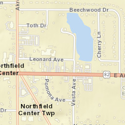 Northfield Center Ohio Street Map