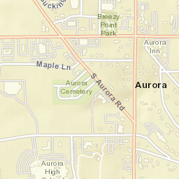 Aurora Ohio Street Map