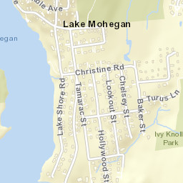 Lake Mohegan New York Street Map