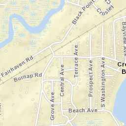 Crescent Beach Connecticut Street Map