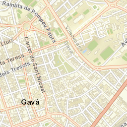 Gavà Street Map
