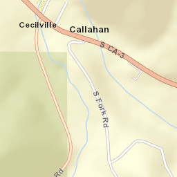 Callahan California Street Map