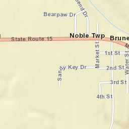 Brunersburg Ohio Street Map