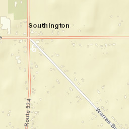 Southington Ohio Street Map