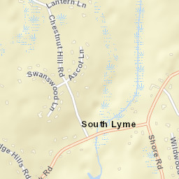 South Lyme Connecticut Street Map