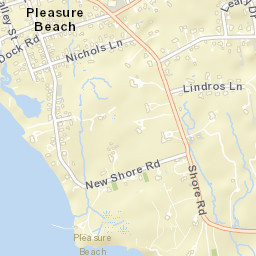 Pleasure Beach Connecticut Street Map
