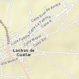 Lastras de Cuéllar Street Map