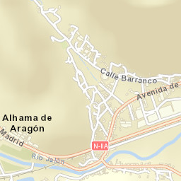 Alhama de Aragón Street Map