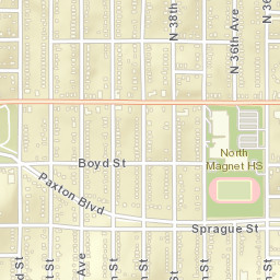 4501-4511 North 40th Avenue Omaha NE Street Map