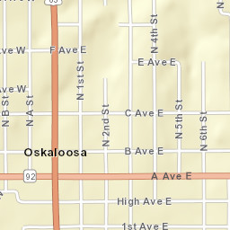 400 1st Ave E Oskaloosa Iowa Street Map