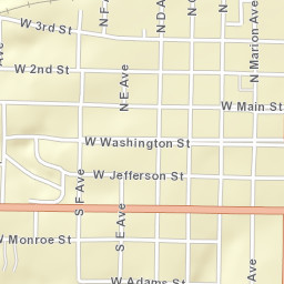 112 North Marion Avenue Washington IA Street Map