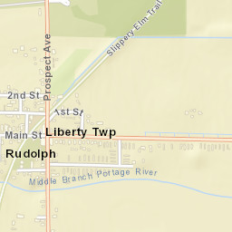 Rudolph Ohio Street Map