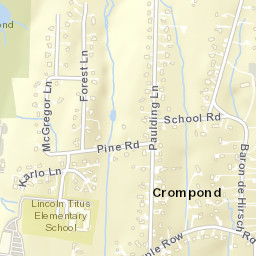 Crompond New York Street Map