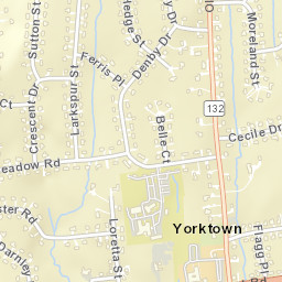Yorktown New York Street Map