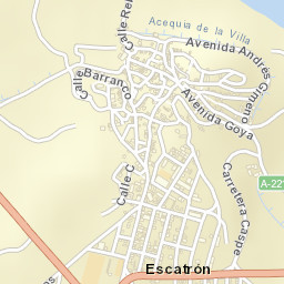 Escatrón Street Map