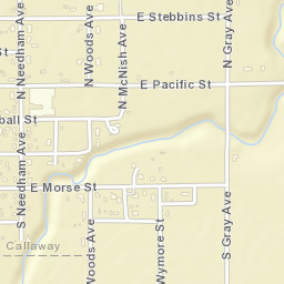 500-548 East Dorrance Street Callaway Street Map