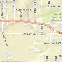 141 Castle St, Lowell, IN 46356, USA Street Map