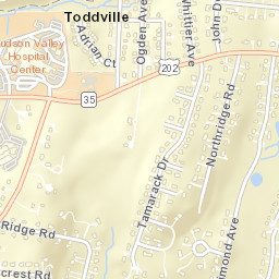 Toddville New York Street Map