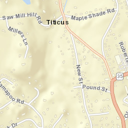 Titicus Connecticut Street Map