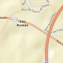 São Romão do Coronado Street Map