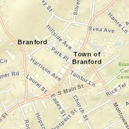 Branford Connecticut Street Map
