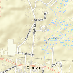 Clinton Connecticut Street Map