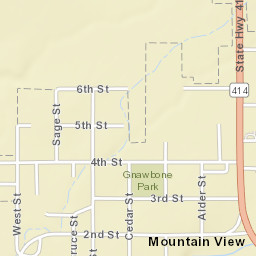 324 WY-414 Mountain View WY Street Map