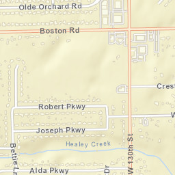 Bennetts Corners Ohio Street Map