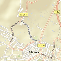Alcover Street Map