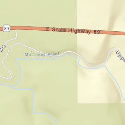 Highway 89, McCloud, CA 96057, USA Street Map