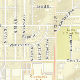 323-381 North 76th Street Omaha NE Street Map