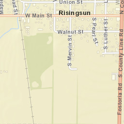 Risingsun Ohio Street Map