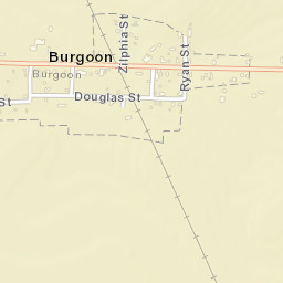 Burgoon Ohio Street Map