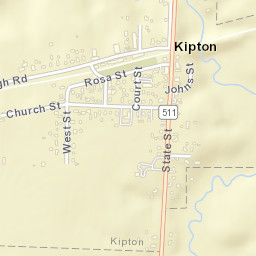 Kipton Ohio Street Map