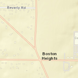 Boston Heights Ohio Street Map
