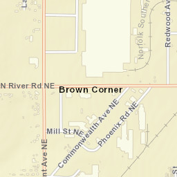 Brown Corner Ohio Street Map